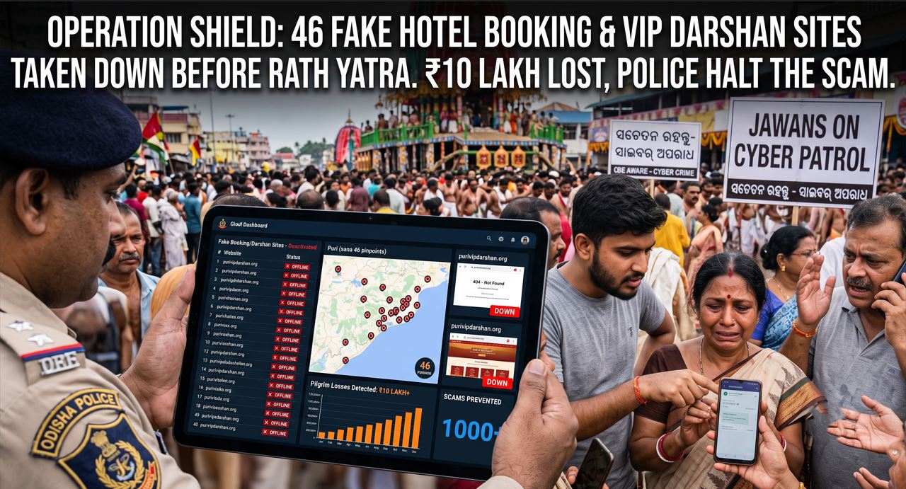 46 Fake Hotel Booking, VIP Darshan Websites Taken Down Ahead of Rath Yatra; Pilgrims Lose ₹10 Lakh to Cyber Fraud